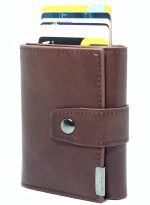 ⁦كلاسيك ميلانو محفظة كلاسيك ميلانو بحماية RFID للرجال والنساء - حامل بطاقات أوتوماتيكي بتصميم بوب أب - محفظة بطاقات آمنة ومدمجة للرجال - محفظة أنيقة للرجال والنساء⁩ - الصورة ⁦5⁩