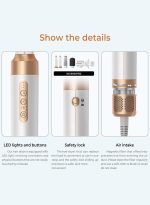 ⁦بيستيس  مجموعة أدوات تصفيف الشعر 7 في 1، فرشاة تجفيف الشعر، 1400 واط، أداة تجعيد الشعر بالهواء الساخن مع عصا فرد وتجعيد، مجفف شعر أيوني بمحرك 110000 دورة في الدقيقة لأنواع شعر النساء⁩ - الصورة ⁦7⁩