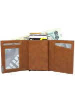 ⁦كلاسيك ميلانو محفظة كلاسيك ميلانو بحماية RFID للرجال والنساء - حامل بطاقات أوتوماتيكي بتصميم بوب أب - محفظة بطاقات آمنة ومدمجة للرجال - محفظة أنيقة للرجال والنساء⁩ - الصورة ⁦2⁩