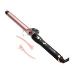 صن هوم أداة تجعيد الشعر الاحترافية مقاس 25 مم، مكواة تجعيد الشعر ذهبي/أسود 400 مل ذهبي/ أسود 400ملليلتر