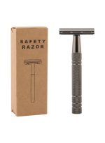 إليمي طقم شفرات سلامة مزدوجة الحافة أسود مع 5 قطع شفرة - Image 5