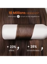 ⁦فازين فرد الشعر الاحترافية بلوحة عريضة 42 مم أيون سالب من التيتانيوم تسخين سريع لمدة 30 ثانية، شاشة LED لدرجة الحرارة في الوقت الحقيقي جهد عريض 10 مستويات درجة حرارة قابلة للتعديل⁩ - الصورة ⁦6⁩