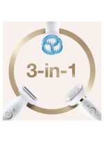 ⁦براون مجموعة الجمال سيلك أبيل 9 فليكس طراز SES 9010 3D أبيض⁩ - الصورة ⁦7⁩