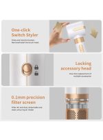 ⁦بيستيس  مجموعة أدوات تصفيف الشعر 7 في 1، فرشاة تجفيف الشعر، 1400 واط، أداة تجعيد الشعر بالهواء الساخن مع عصا فرد وتجعيد، مجفف شعر أيوني بمحرك 110000 دورة في الدقيقة لأنواع شعر النساء⁩ - الصورة ⁦3⁩