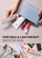 ⁦دوشر آلة إزالة شعر الوجه للنساء، جهاز إزالة الشعر غير مؤلم، ماكينة حلاقة كهربائية للشفاه والذقن والذراعين مع شحن USB، تتضمن رأسين بديلين⁩ - الصورة ⁦3⁩