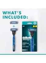 560 ماكينة حلاقة ماك 3 مع شفرتي حلاقة فضي - Image 2