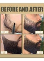 إيست مون قلم تعبئة اللحية للرجال، مجموعة أقلام تعبئة اللحية طويلة الأمد مع فرشاة وأداة مشط تصفيف اللحية تخلق مظهرًا طبيعيًا للحية والشارب والحاجبين - Image 8