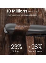 ⁦فازين مملس شعر أيوني سريع التسخين من التيتانيوم المسطح للحصول على تسريحة أنيقة⁩ - الصورة ⁦4⁩