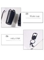 أولودينيز  طقم هدايا أناقة الرجل الأسود – محفظة، نظارات شمسية، كوب قهوة بشاشة رقمية لقياس الحرارة وإكسسوارات - Image 3