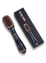 دوشر فرشاة استشوار الشعر ومجفف الشعر السيراميكي ومصفف الشعر 2 في 1 احترافي 1200 واط أسود/بيج None - Image 2
