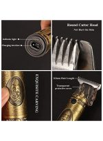 ⁦كيمي ماكينة الحلاقة الكهربائية 700B مع شفرات حلاقة احترافية ذهبي/ أسود 64x30x40سم⁩ - الصورة ⁦5⁩