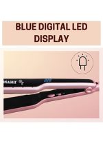 ⁦سوناشي أداة فرد الشعر من السيراميك للاستخدام الجاف والرطب طراز SHS-2059 ذهبي وردي/أسود 400جرام⁩ - الصورة ⁦2⁩