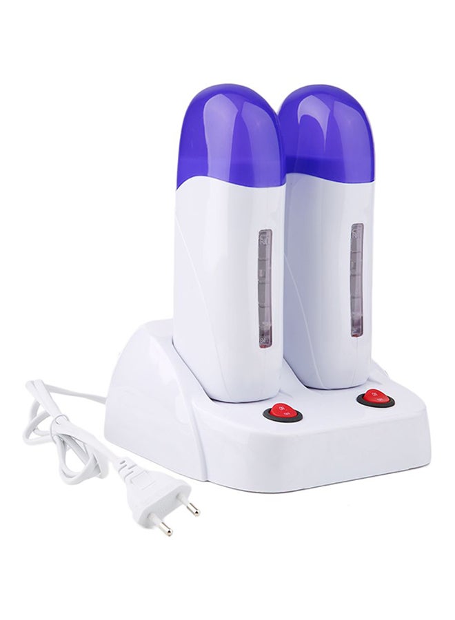 N13243244A_1.jpg آلة إزالة الشعر بالشمع بلفة مزدوجة يمكن إعادة ملؤها - الصورة 1