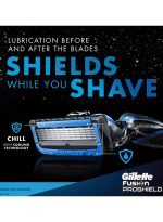 عبوات إعادة تعبئة برو شيلد 5 تشيل ب4 شفرات أزرق / فضي - Image 2