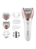 كيمي جهاز إزالة الشعر KM-8001 المقاوم للماء 5 في 1 أبيض/وردي ذهبي