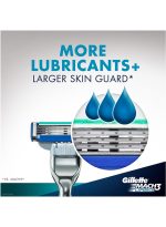 ⁦مقبض شفرة الحلاقة ماك 3 مع شفرتين أسود/فضي⁩ - الصورة ⁦5⁩