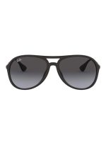 راي بان نظارة شمسية أليكس بإطار بايلوت - طراز RB4201F - مقاس العدسة: 59 مم - لون أسود