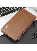 ⁦بايلليري محفظة رفيعة من جلد البولي يوريثان ثنائية الطي ذهبي⁩ - الصورة ⁦4⁩