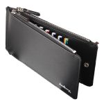 بايلليري محفظة رفيعة من جلد البولي يوريثان ثنائية الطي أسود