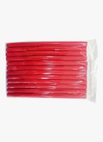 10 قطع من طقم لفات الشعر المرنة وردي 24سم - Image 2