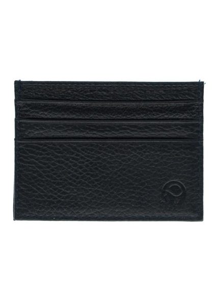 حامل جيب لبطاقات ائتمانية رقيق أسود