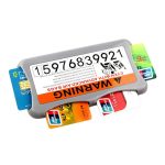 حافظة بطاقات متعددة الوظائف رمادي / أبيض