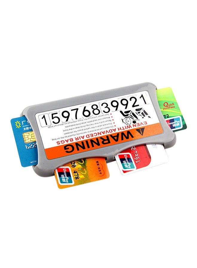 N15723737A_1.jpg حافظة بطاقات متعددة الوظائف رمادي / أبيض - الصورة 1