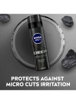 ⁦نيفيا رغوة حلاقة ديب بالكربون الأسود لحلاقة ناعمة للرجال 200ملليلتر⁩ - الصورة ⁦2⁩