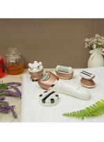 ⁦أولسنمارك مجموعة ماكينة إزالة الشعر للسيدات 5 في 1 القابلة لإعادة الشحن، ماكينة حلاقة للسيدات أبيض/ذهبي⁩ - الصورة ⁦6⁩