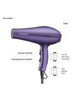 صن هوم طقم مجفف شعر احترافي مكون من 3 قطع، 1800 واط، أرجواني أرجواني - Image 3