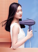 صن هوم طقم مجفف شعر احترافي مكون من 3 قطع، 1800 واط، أرجواني أرجواني - Image 5