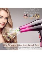 صن هوم طقم مجفف شعر احترافي مكون من 4 قطع، بقدرة 2000 وات، وردي/أسود وردي/أسود - Image 5