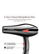 صن هوم طقم مجفف شعر احترافي مكون من 4 قطع، 2000 وات، أسود أسود - Image 5