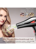 صن هوم طقم مجفف شعر احترافي مكون من 4 قطع، 2000 وات، أسود أسود - Image 7