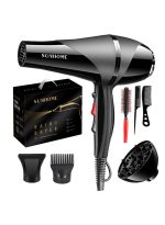 صن هوم طقم مجفف شعر احترافي مكون من 7 قطع، 2300 وات، أسود أسود - Image 4