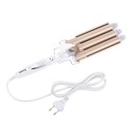 كيمي جهاز كي كهربائي محمول لتجعيد الشعر مكون من 3 أسطوانات أبيض/بيج