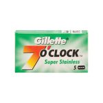 5 قطع من شفرات حلاقة 7 أوكلوك سوبر إستانلس فضي