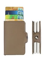 ⁦حامل بطاقات ذكي أوتوماتيكي ومضاد للسرقة رمادي⁩ - الصورة ⁦2⁩