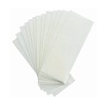 ساتين سموث طقم أشرطة شمع من القماش من 100 قطعة أبيض