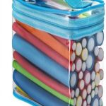 طقم أدوات لف الشعر من 42 قطعة أزرق/ أحمر/ أخضر