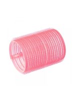 ⁦مجموعة بكرات من الفيلكرو الرقيق مكونة من 12 قطعة وردي⁩ - الصورة ⁦2⁩