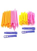 مجموعة بكرات تصفيف الشعر ماجيك ليفريدج من 19 قطعة وردي/ أصفر/ أرجواني