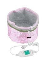 قبعة الشعر الحرارية مع جهاز بخار وردي 17x12سم - Image 2