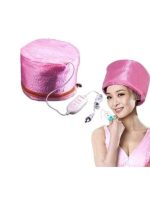 قبعة الشعر الحرارية مع جهاز بخار وردي 17x12سم - Image 4