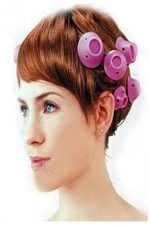 طقن بكرات تجعيد الشعر من 10 قطع وردي - Image 3