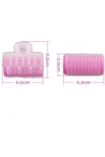 بكرات شعر بمشبك مكونة من 3 قطع وردي - Image 2