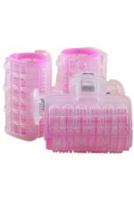 بكرات شعر بمشبك مكونة من 3 قطع وردي - Image 3