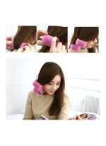 قطعتان من بكرات شعر كبيرة وردي - Image 3