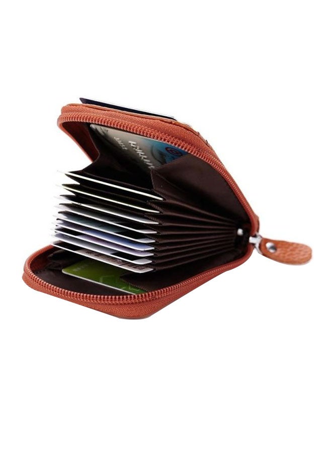 N24413392A_1.jpg غلاف بطاقات جلدي بني - الصورة 1