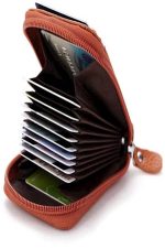 ⁦غلاف بطاقات جلدي بني⁩ - الصورة ⁦6⁩